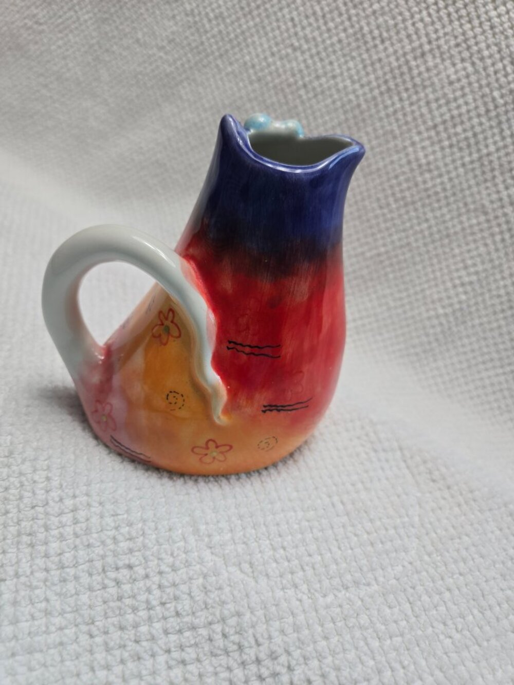 JOY CATS ART POTTERY CREAMER - Picture 2 of 4